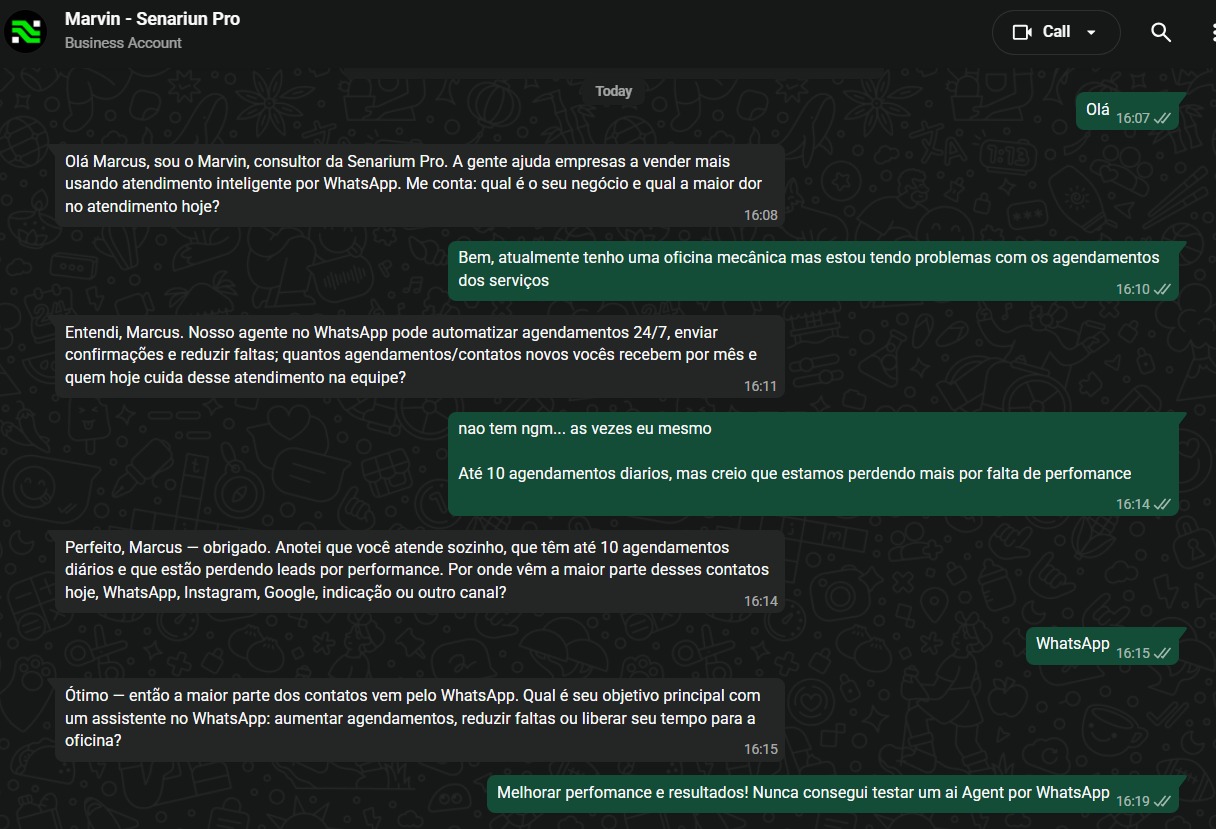 Marvin MS Dev - Agente IA WhatsApp